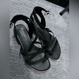 Franco Sarto Black Sandals size 8